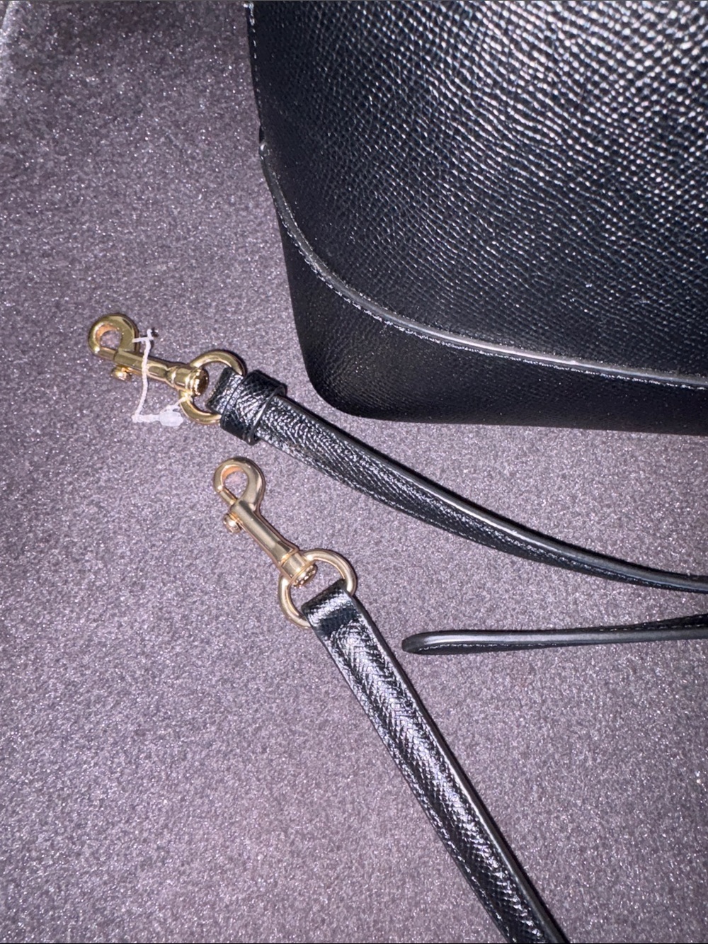 Coach Black Leather Dome Satchel with Gold Hardware and Detachable Strap - Picture 6 of 11